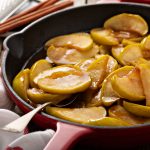 Fried,Apples,With,Cinnamon,In,A,Cast,Iron,Skillet,,Fall